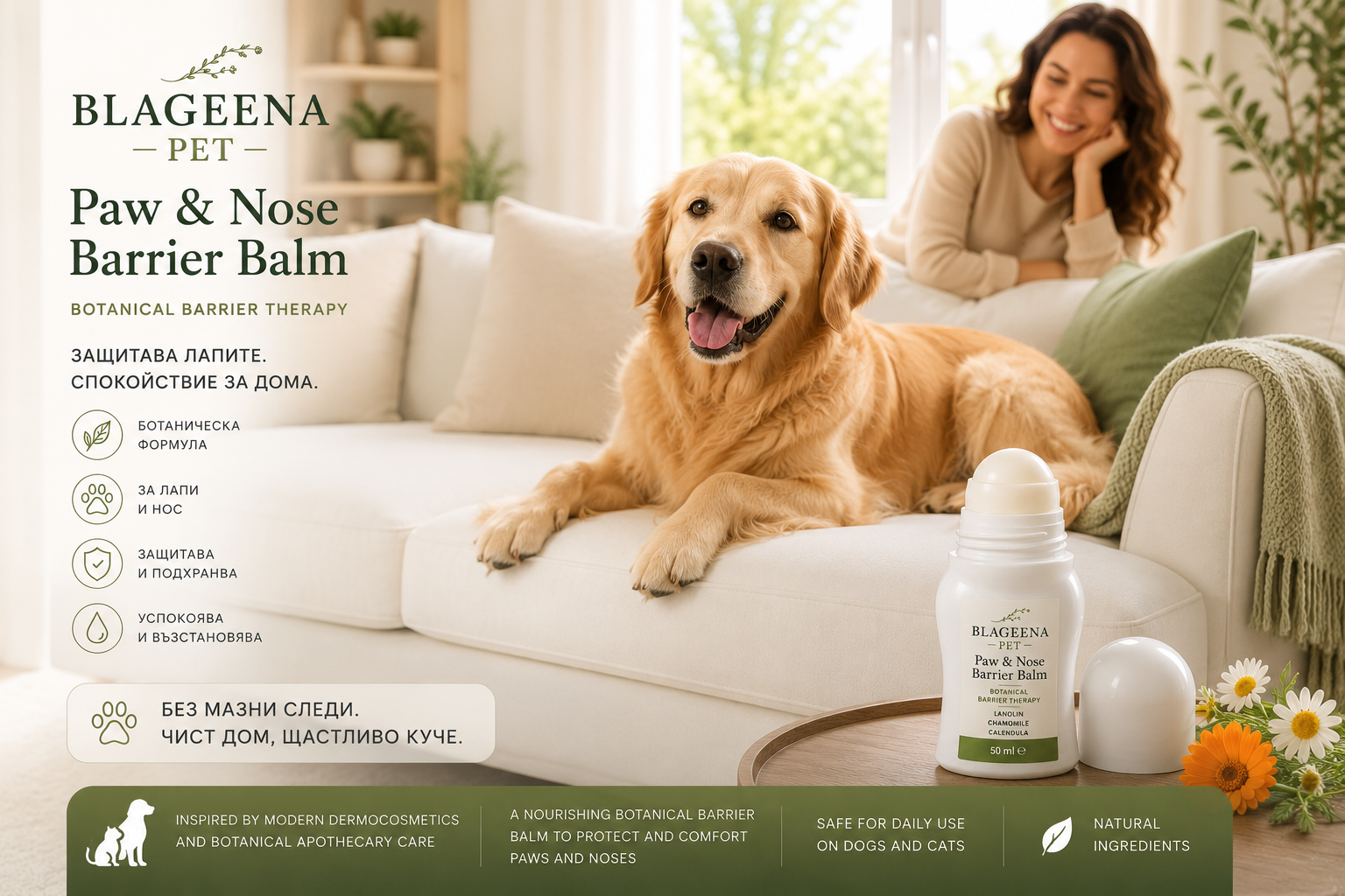 BLAGEENA® PET Paw & Nose Barrier Balm