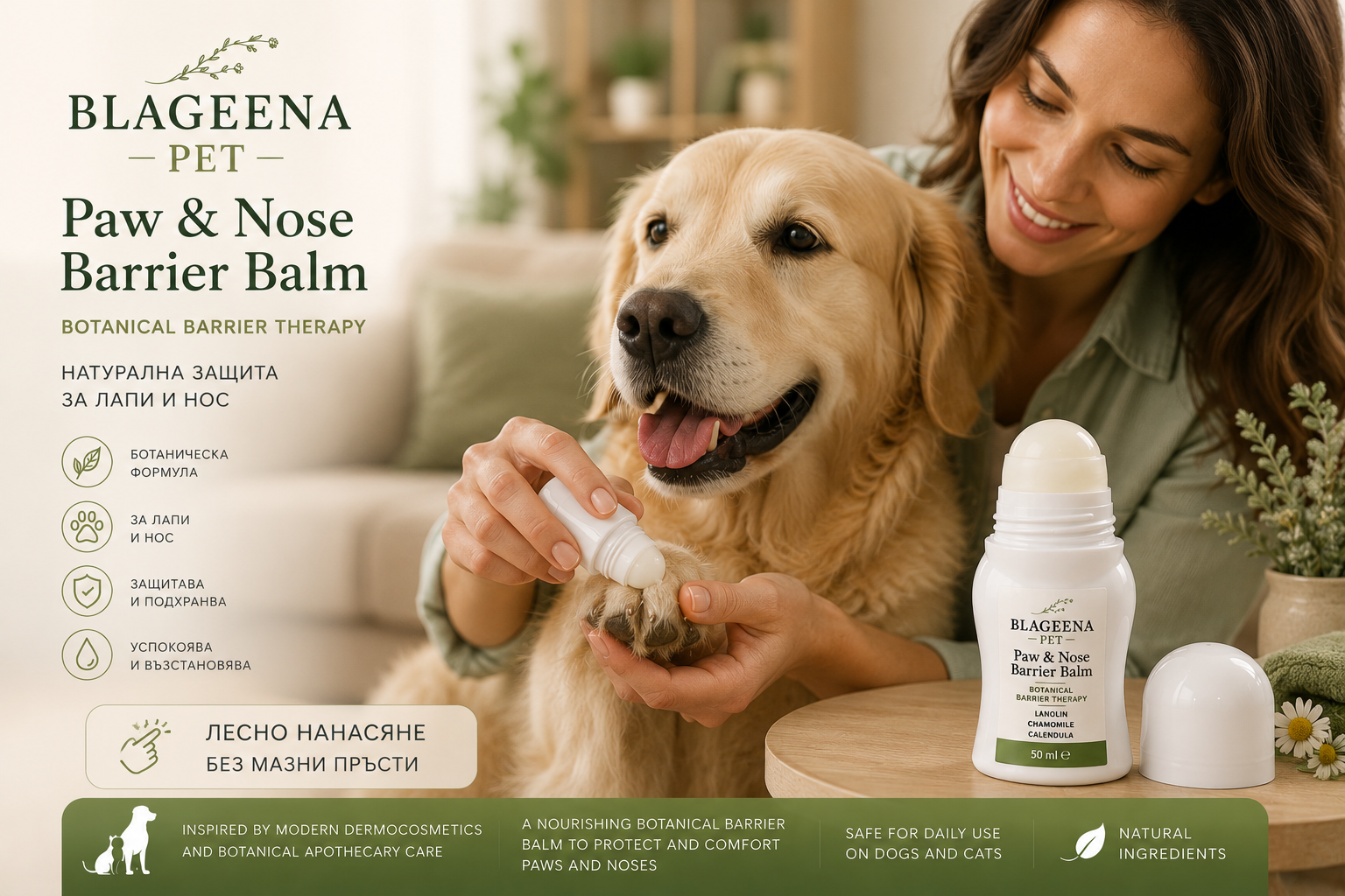 BLAGEENA® PET Paw & Nose Barrier Balm