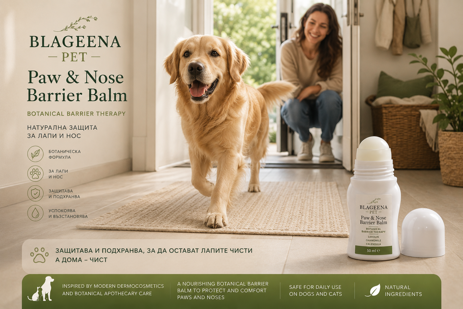 BLAGEENA® PET Paw & Nose Barrier Balm
